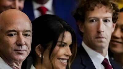 Mark Zuckerberg Awkward Moment with Jeff Bezos' Wife