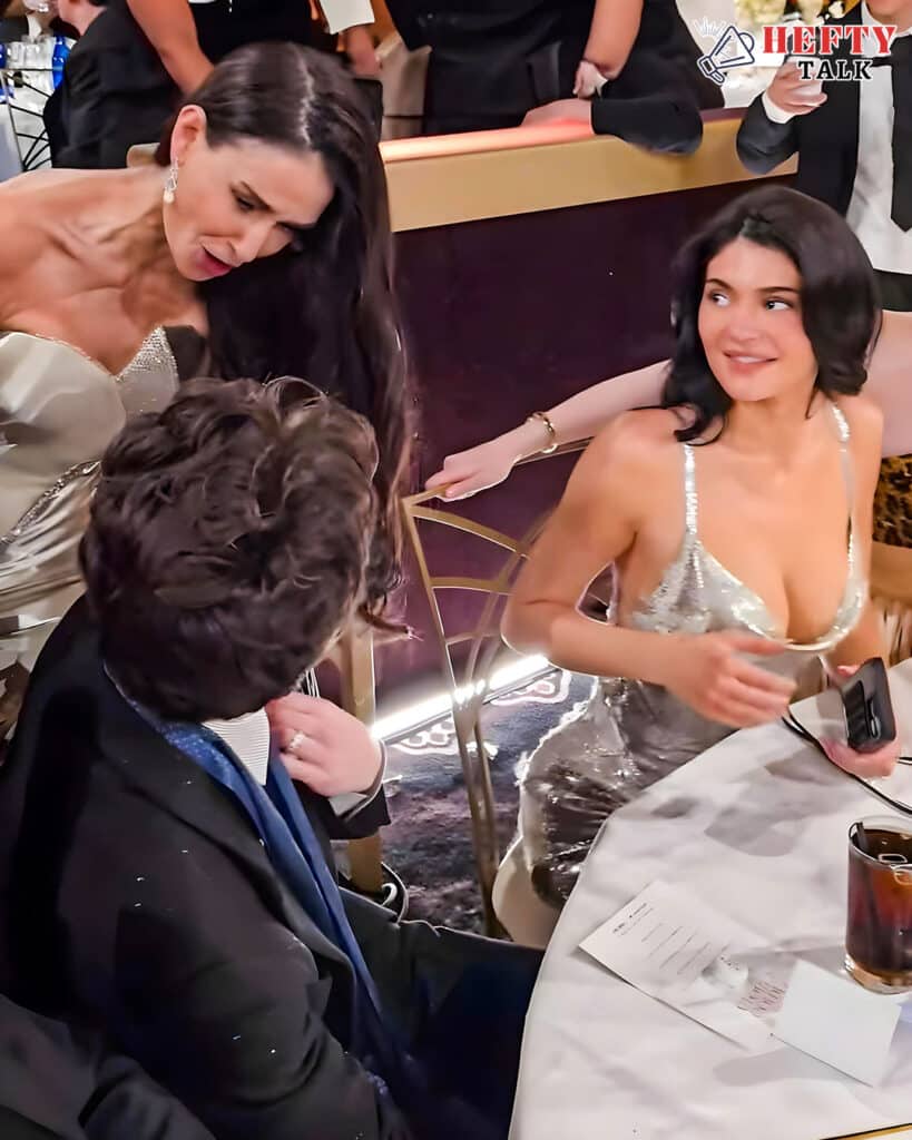 Demi Moore and Kylie Jenner Clash at Golden Globes