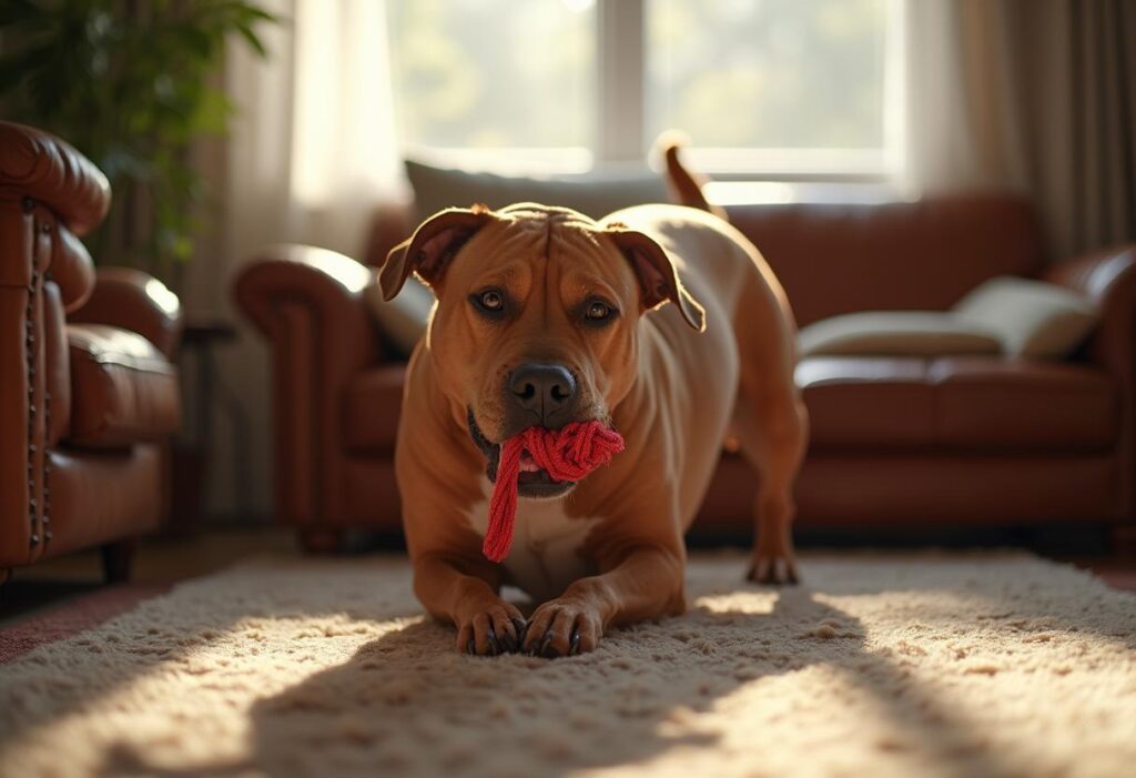 dog swallows toy