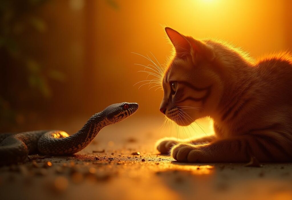 Cat vs Snake